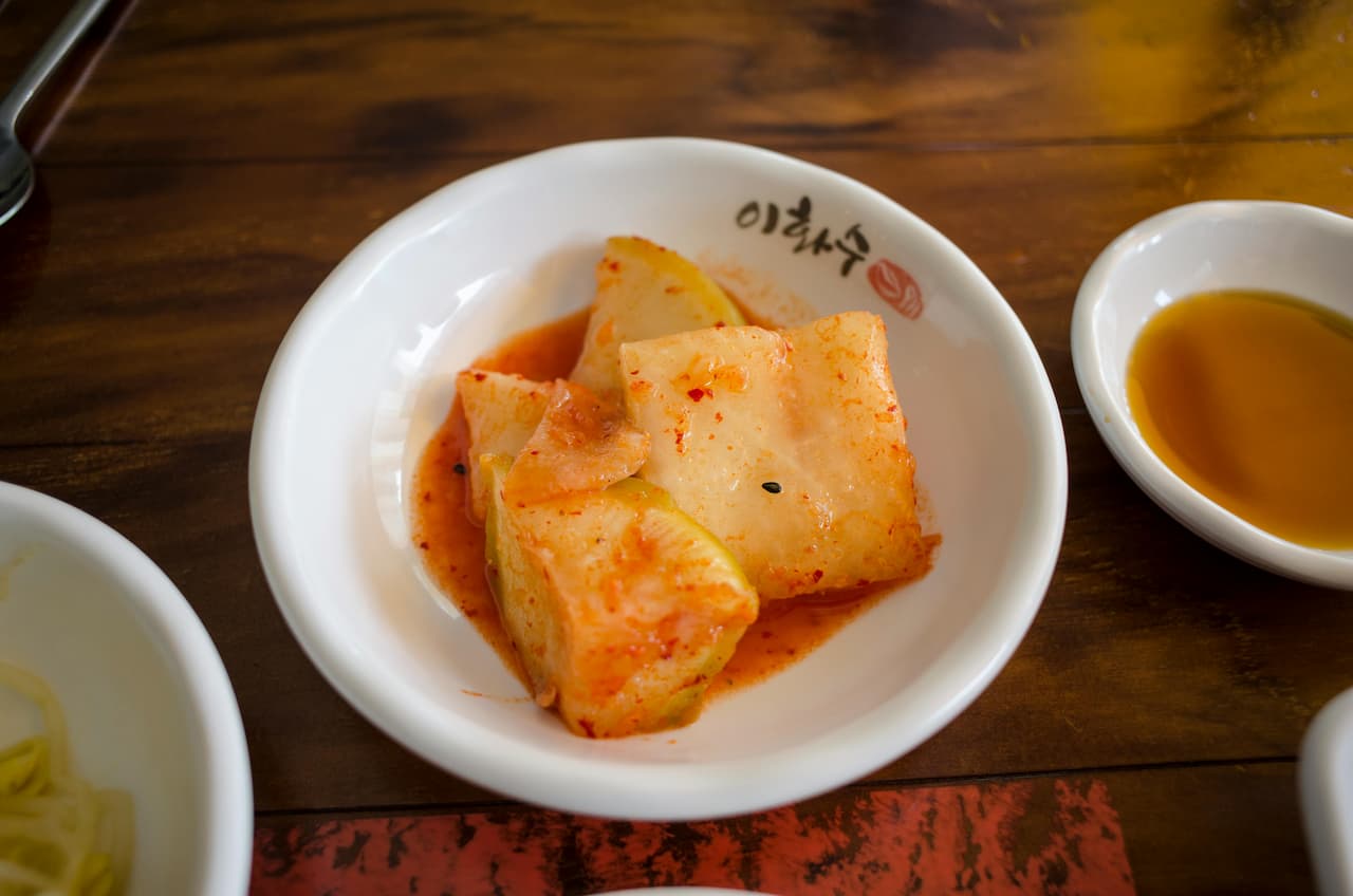 Chou chinois enrobé de pâte d'épices coréenne traditionnelle