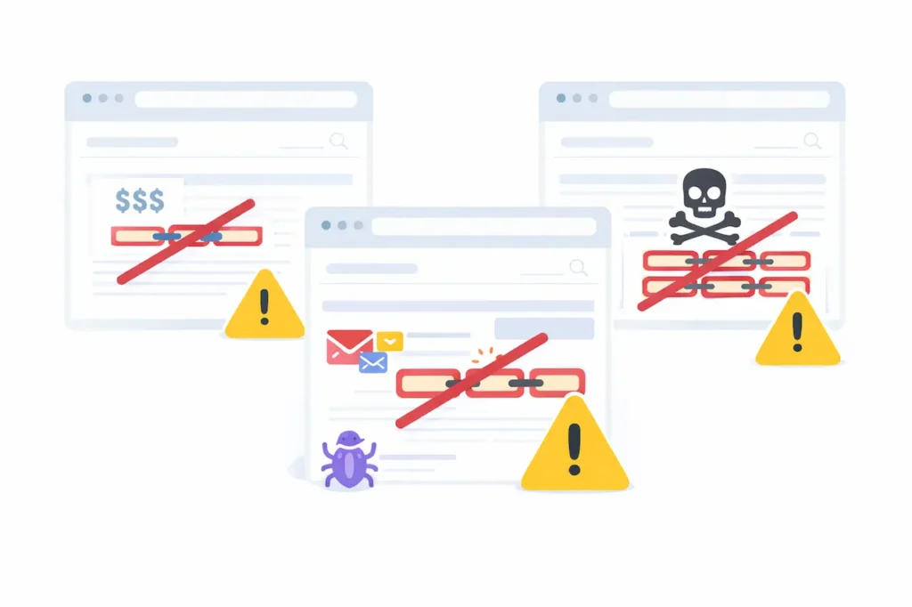 Exemples-de-backlinks-toxiques-a-eviter_YBLOPTIMA.FR_-1024x682 Qu'est-ce qu'un backlink de qualité en 2026 ? Guide complet avec exemples