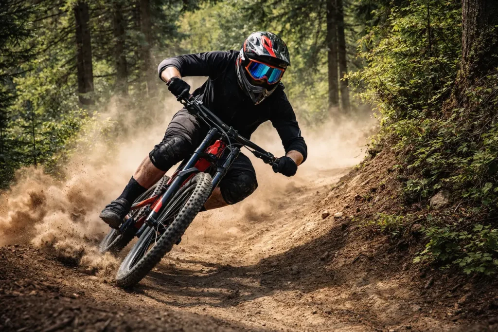 VTT-de-descente-en-foret-alpine_YBLOPTIMA.FR_-1024x682 Sports extrêmes : quand l'adrénaline rencontre la performance