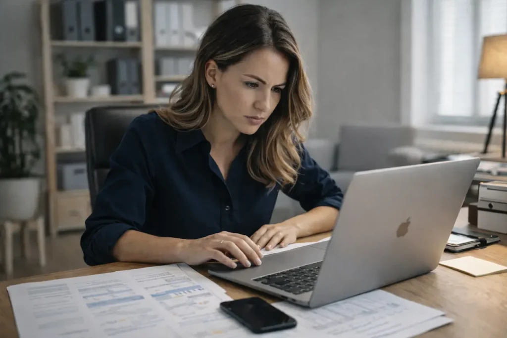 Femme-Entrepreneure-recherchant-ses-premiers-clients-1024x682 Comment trouver ses premiers clients : Le guide complet pour démarrer votre activité